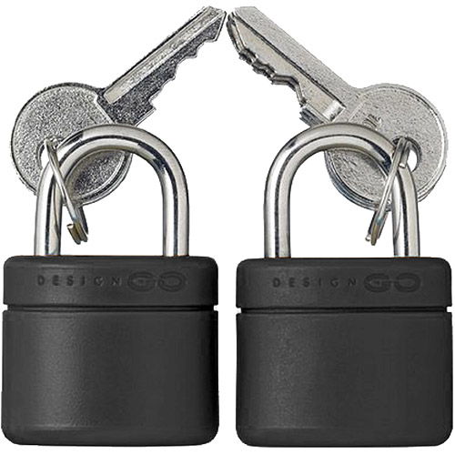 go travel~lock 行李箱钥匙锁2件组 雾黑