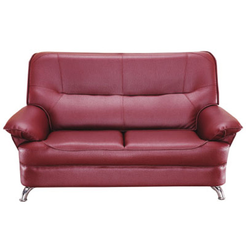 法兰克 厚皮沙发~2人座^(红^)